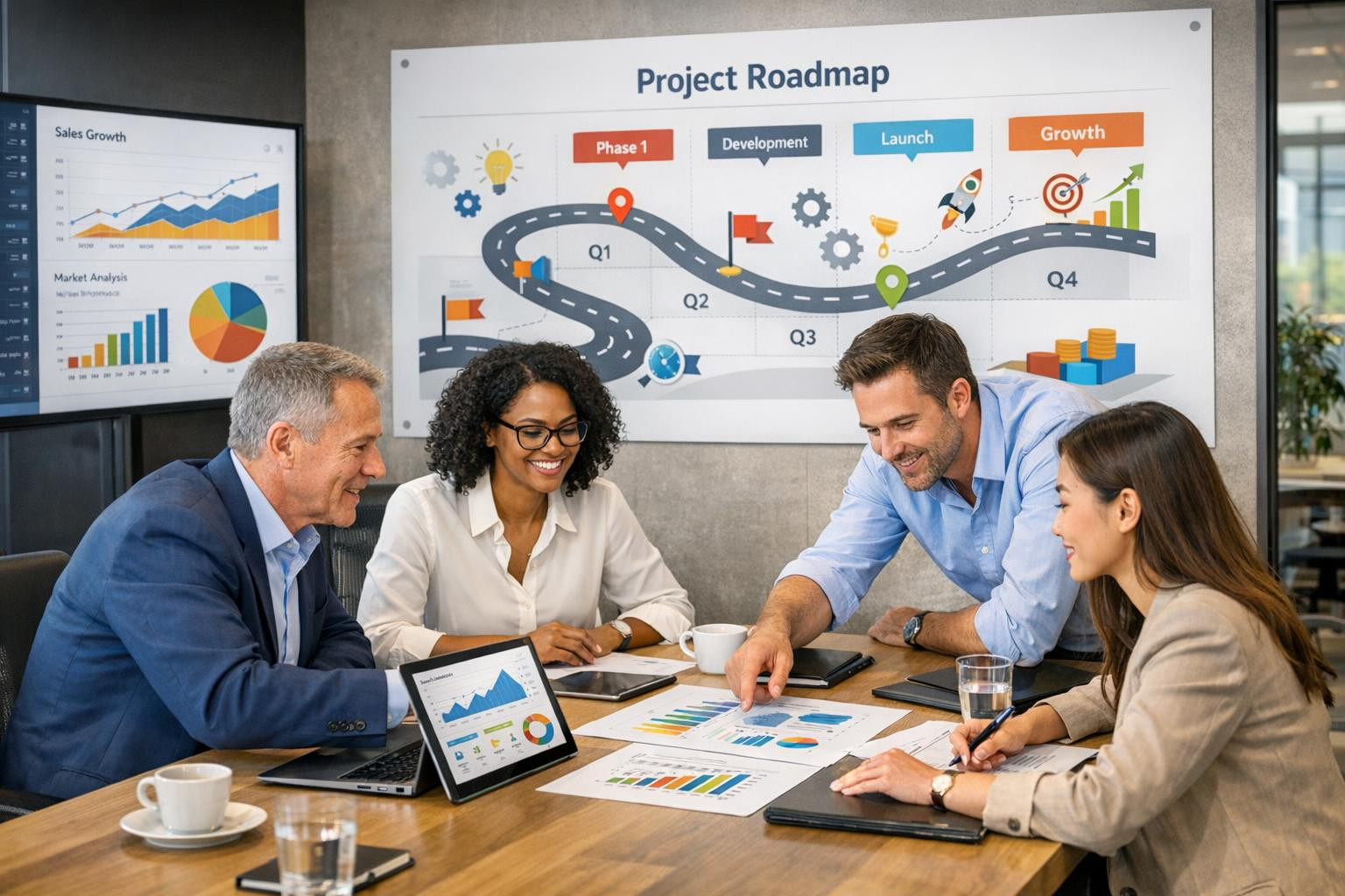 A clear path from complex business choices to action plans    Management advice  and  data analysis  is combined at the level of practical  strategic design  an