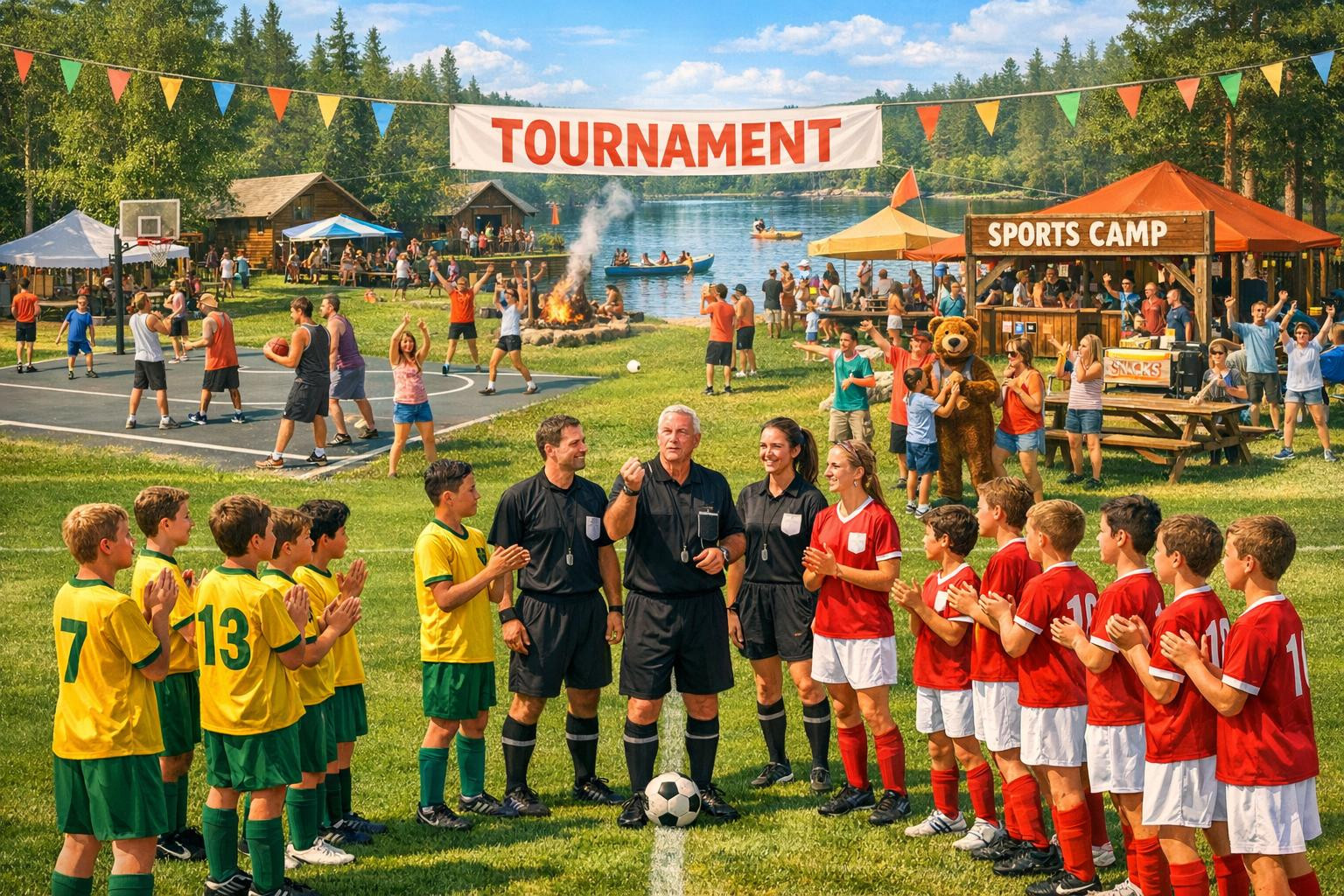 Tournament organisation  and   sports camps  offer a modern, complete solution to the sporting goals of teams, businesses and communities. The full service appr