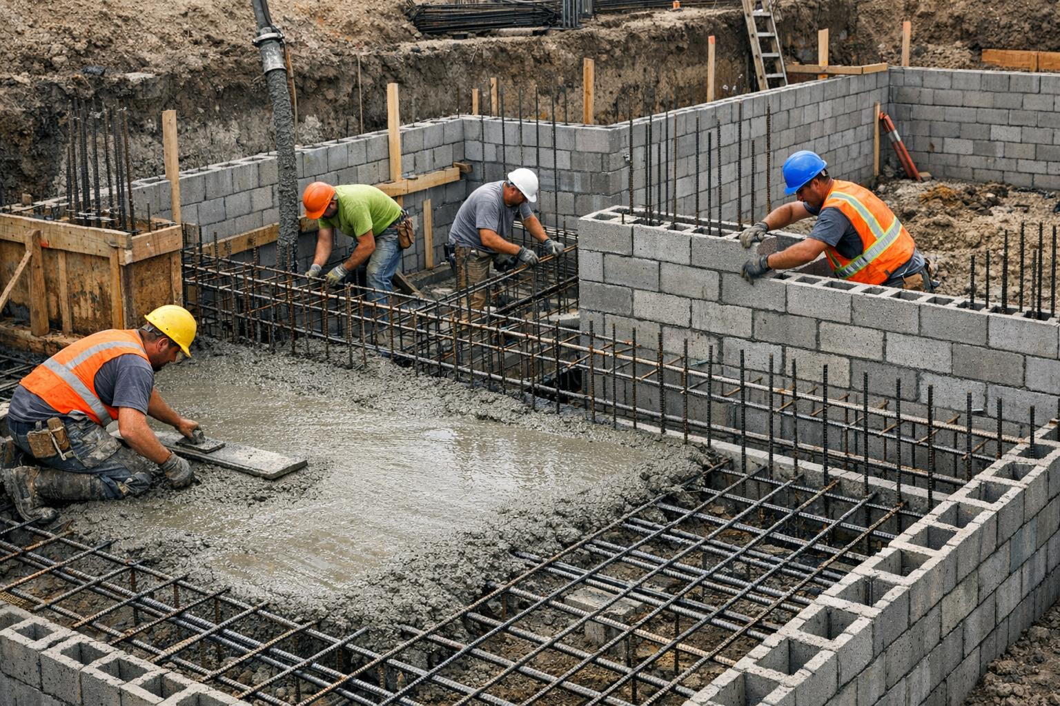 A strong foundation for the building: what is offered and why it is important   < The foundation and concrete  means building a professional foundation, high