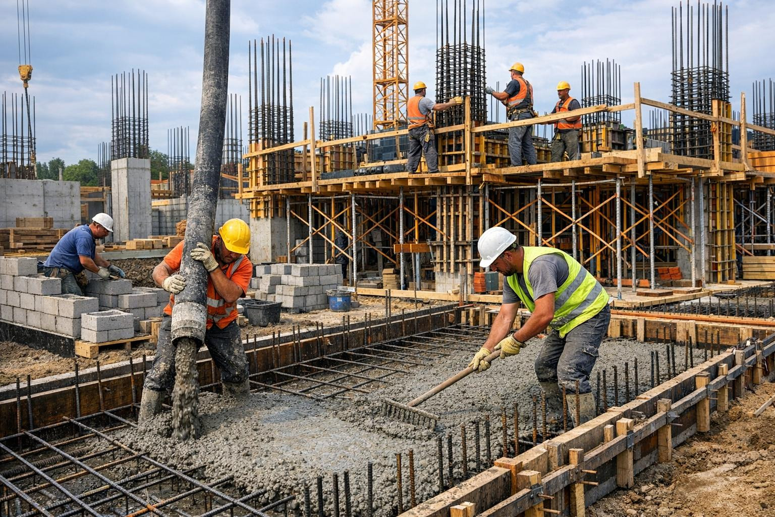 A strong foundation and a well-executed structure are the basis for the long-lasting and safety of the building. Complete solutions are offered that combine pro