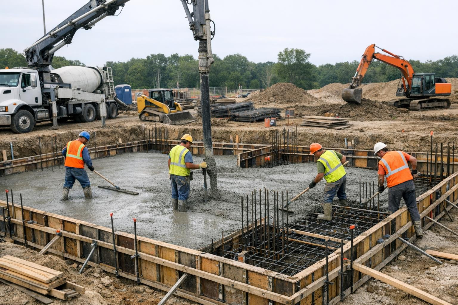 Strong foundation - a solid start for each building The construction ...
