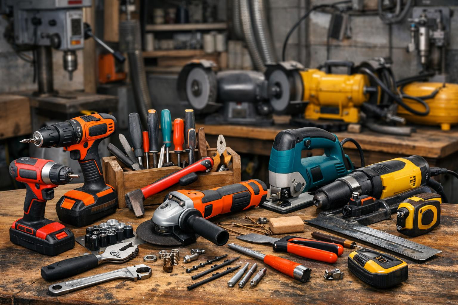 Lai, a reliable selection of tools and machines  creates effects through which work can be done faster and better. Electrical tools and hand tools, together wit