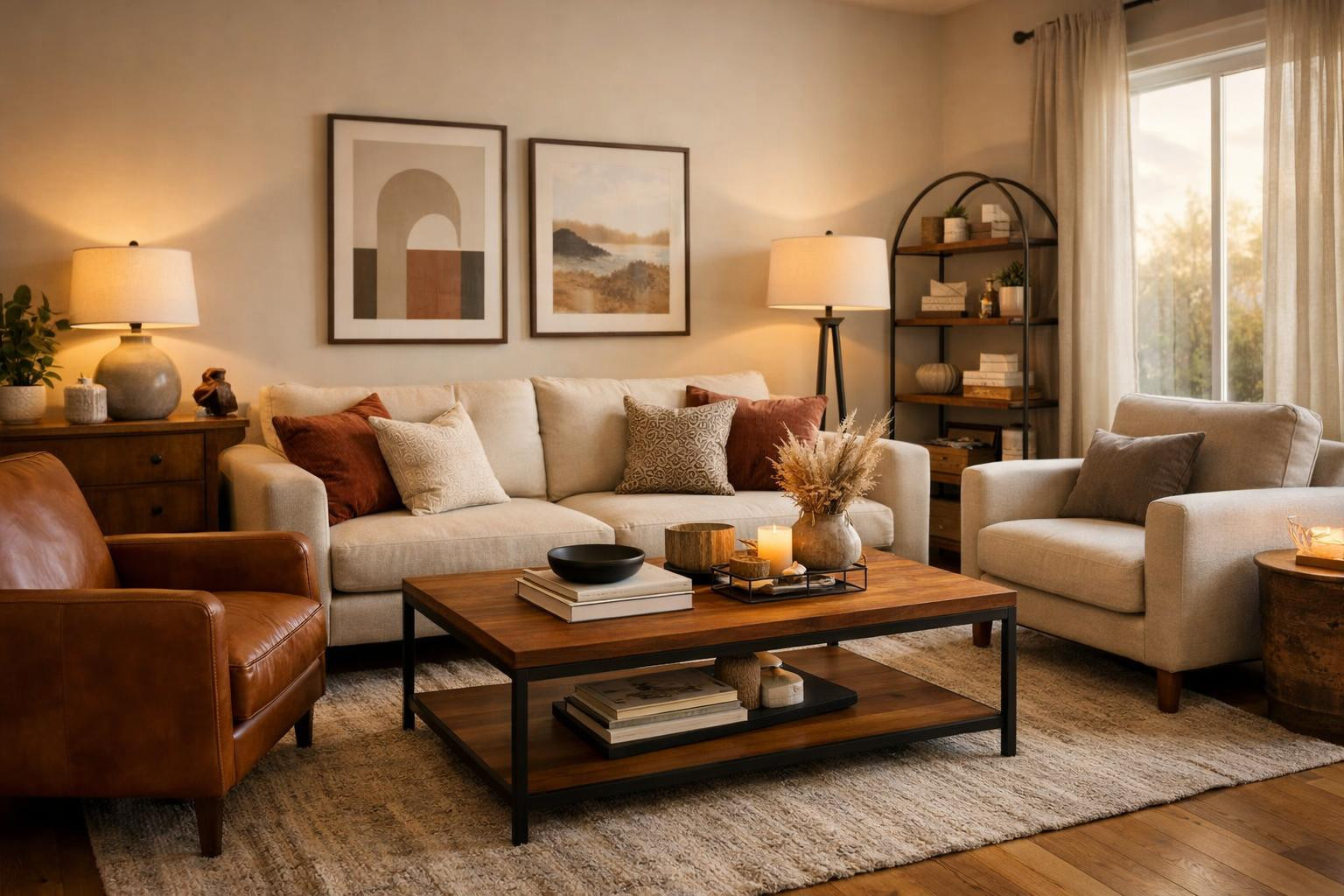 The new living room is a place where you rest, receive guests ...