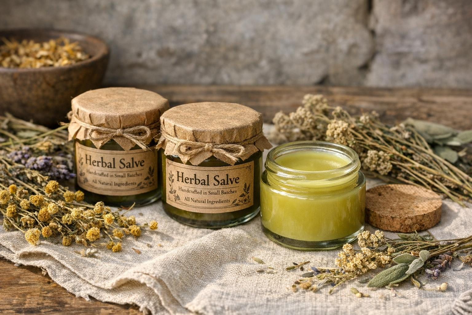Salv   combines centuries-old traditional recipes and a modern sense of nature, providing gently nourishing and relaxing skin care. The hand-made salad in small