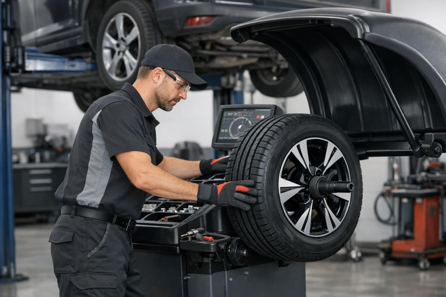 Reliable suspension and tyre maintenance for your safety    < Suspension and tyres  ensure vehicle stability, driveability and comfort. The professional appr