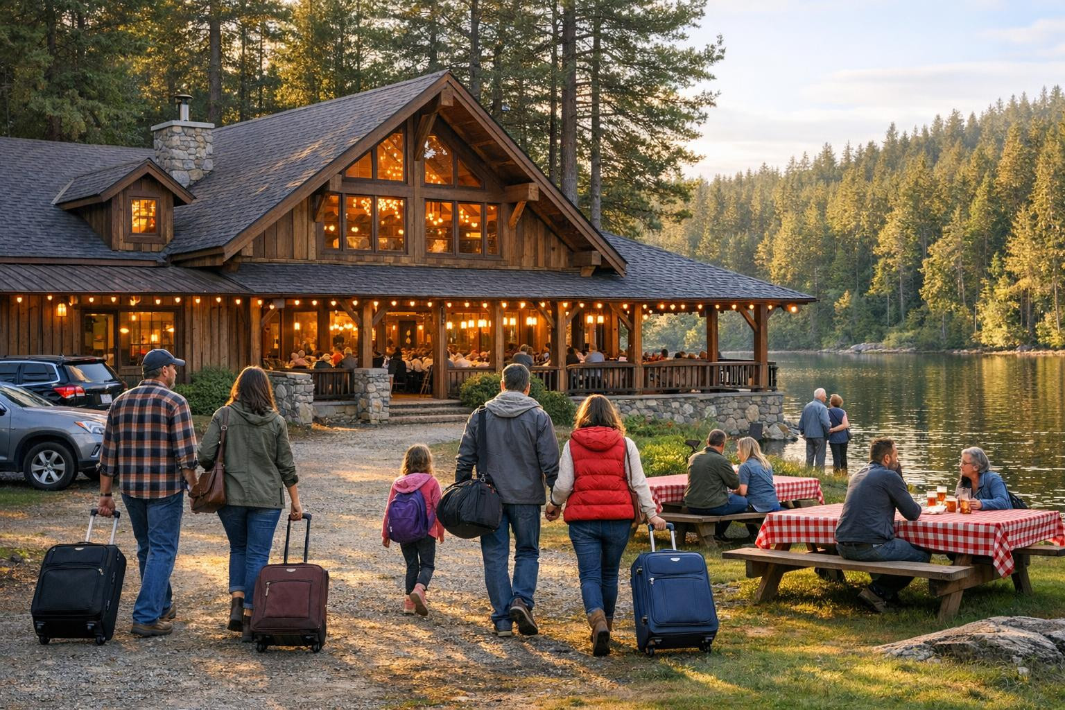 Suur puhkemaja  pakub viietoalist majutust kuni 10 inimesele koos kõigi mugavustega ning eraldi  suur saal , mis mahutab kuni 60 külalist. Võrgustikku ühendatud