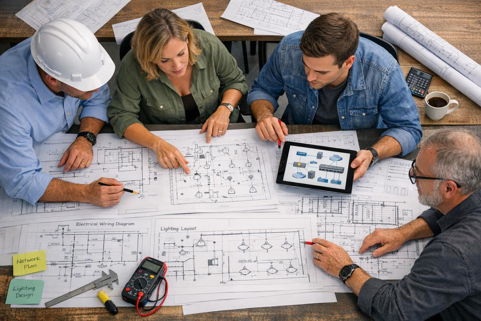 Clear and accurate design of systems that simplify construction and keep costs    A clear and optimised design documentation for electrical, lighting and techni