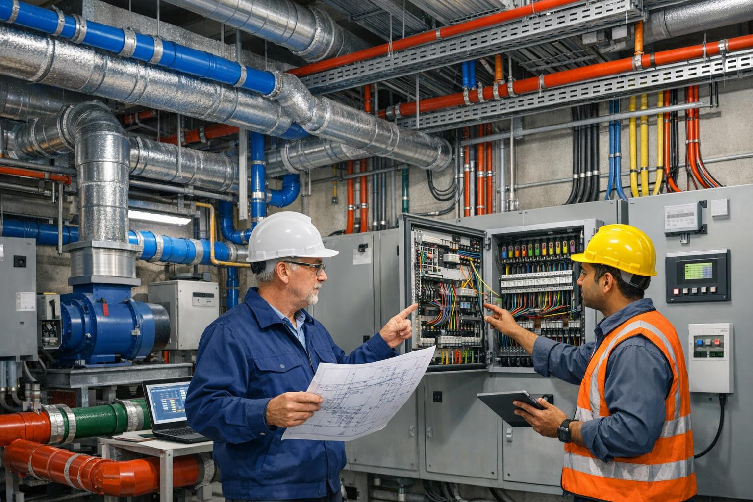 The design of integrated systems   ensures a smooth and reliable working environment in which electrical, automation, HVAC and pipeline systems operate in harmo