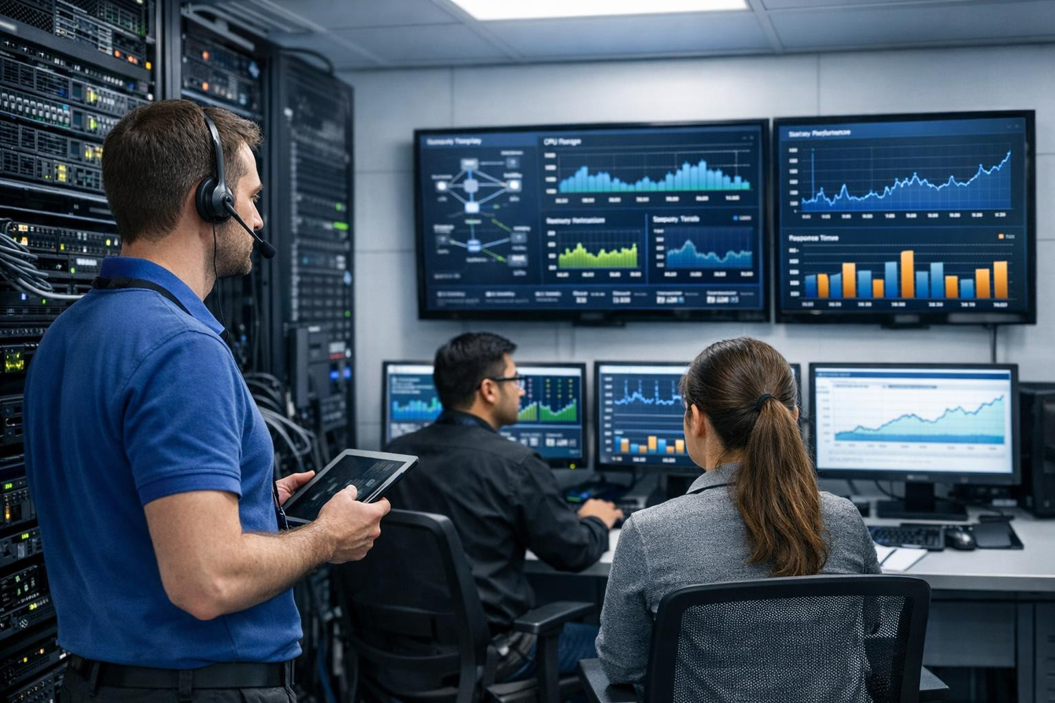 System management  ensures the smooth, safe and efficient operation of the IT infrastructure, so that teams can focus on business goals and not on technical pro