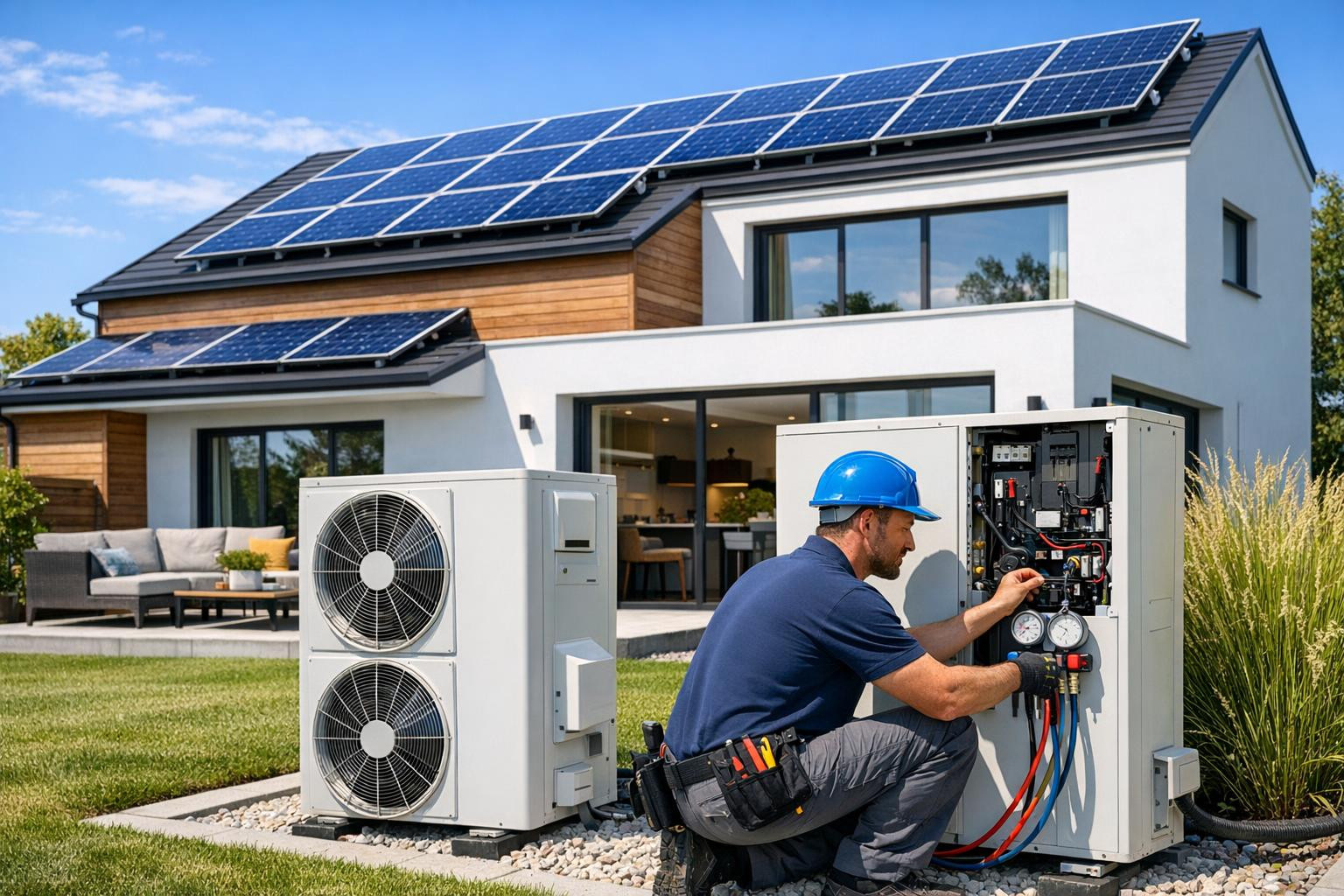 Tõhus, lihtne ja töökindel energiasüsteem kodu- ja väikeäriklientidele 
  Täislahendused energiale  ühendavad bränditud õhk-vesi soojuspumbad, kaasaegsed päikes