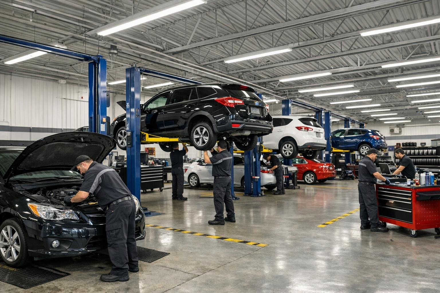 Täisteenused autole mugavalt ja usaldusväärselt 
  Mugav ühe-katuse lahendus  tagab, et kõik vajalik autohooldus ja autoremont tehakse professionaalselt, kiires