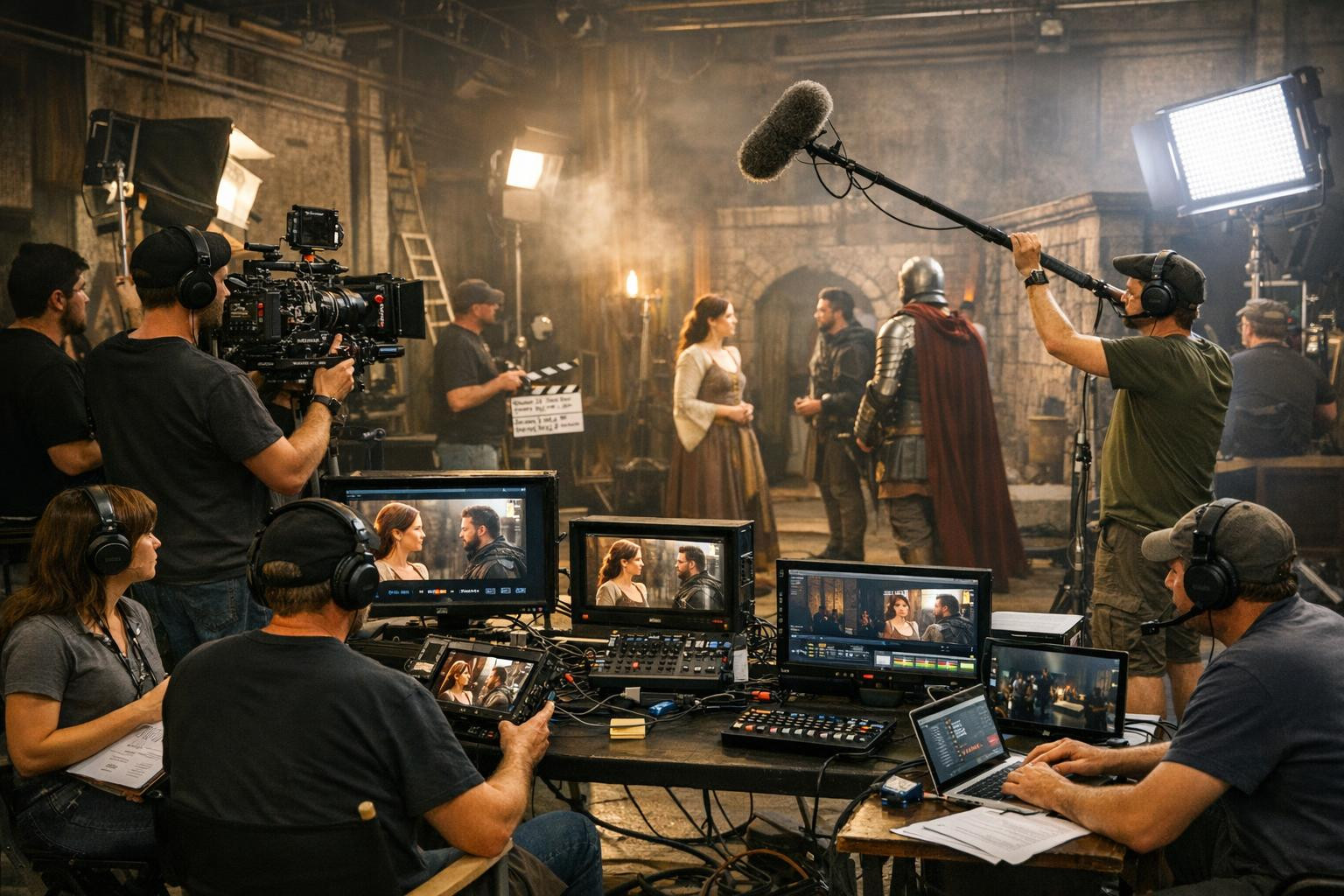 Täielik tootmine, mis viib loo publikuni Filmi- ja videoproduktsioon ...