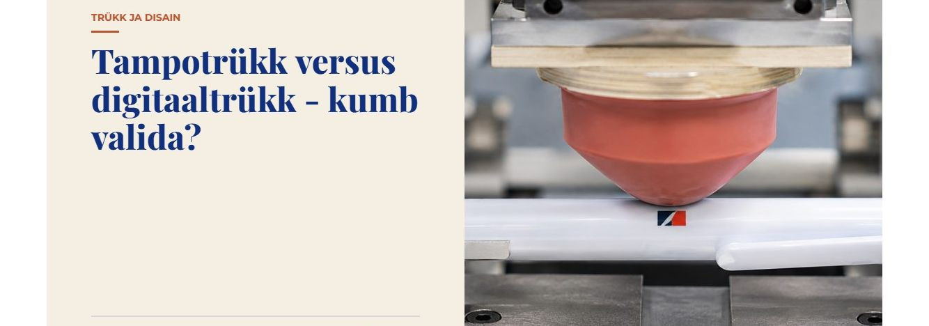Kokkuvõte: tampotrükk versus digitaaltrükk – milline logotrükk valida reklaamkingitustele 2026. aastal?     Tampotrükk ja digitaaltrükk on kaks olulist reklaamt
