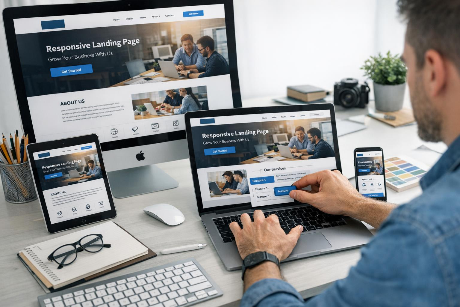 Increase the effectiveness of campaigns  through strategically-built targets and reliable web management. The proposed solution combines optimised target pages 