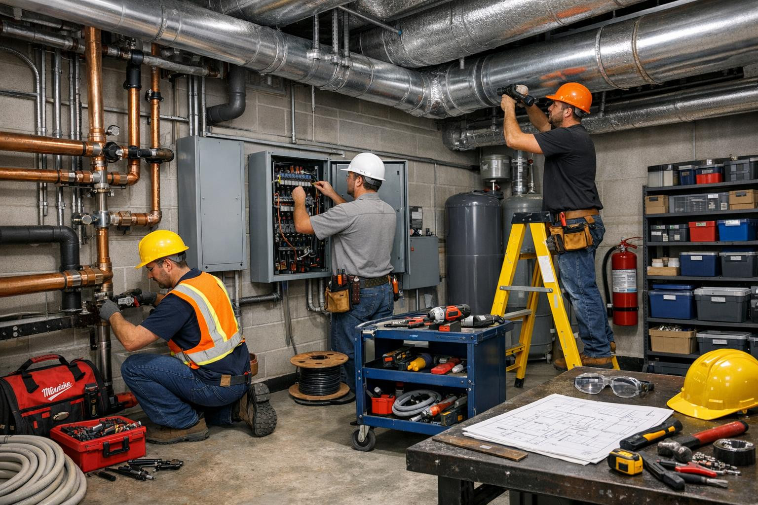 Reliable technical installation in any volume Technical installation ...