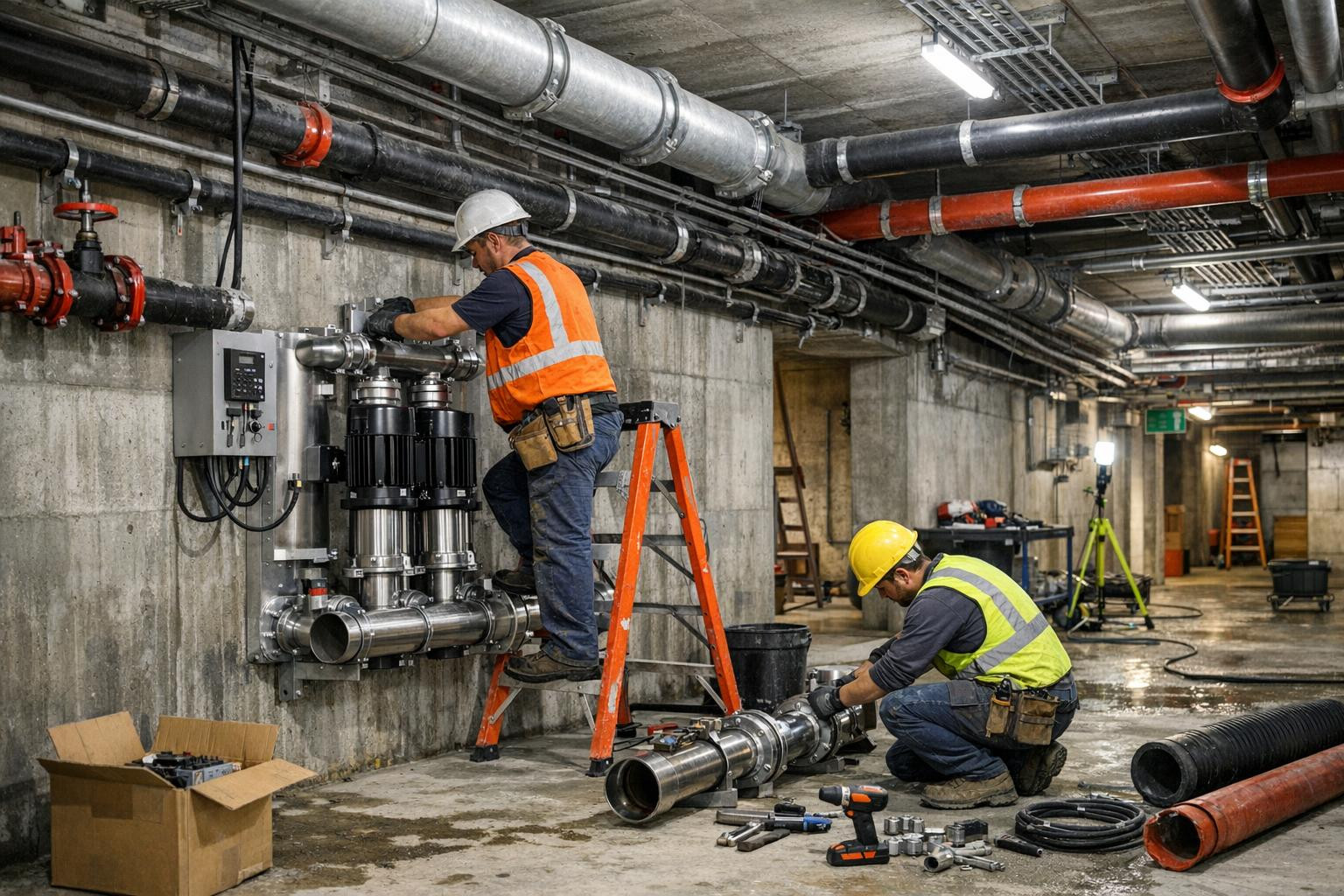 Precise technical installations that ensure the reliability of systems     Innovation works   and related installation work require precision, planning and comp