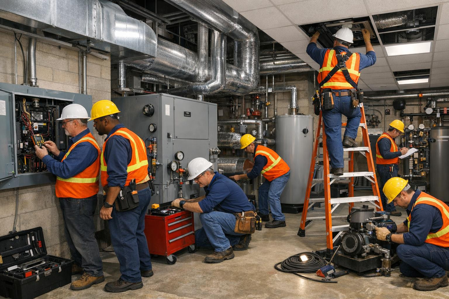 Complete maintenance   ensures the reliability of buildings and technical systems, reduces unexpected failures and prolongs the life of the property. The servic