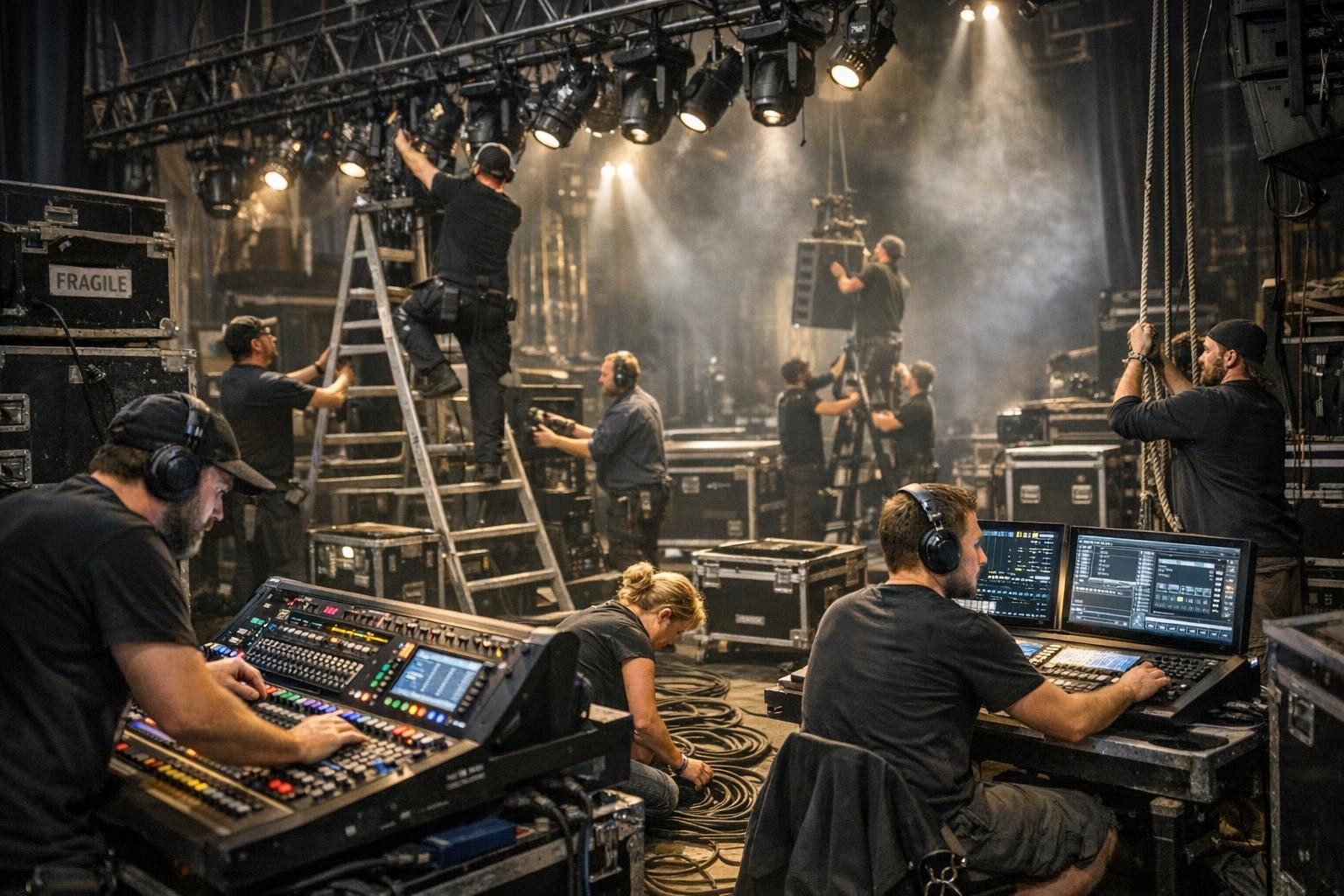 The technical support for performances (sound and light) provides ...