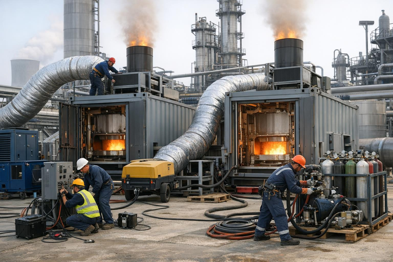 Flexible heating solution for death-related schedules and projects     Temporary furnaces  provide a fast and reliable insulation option that is ideal for plant