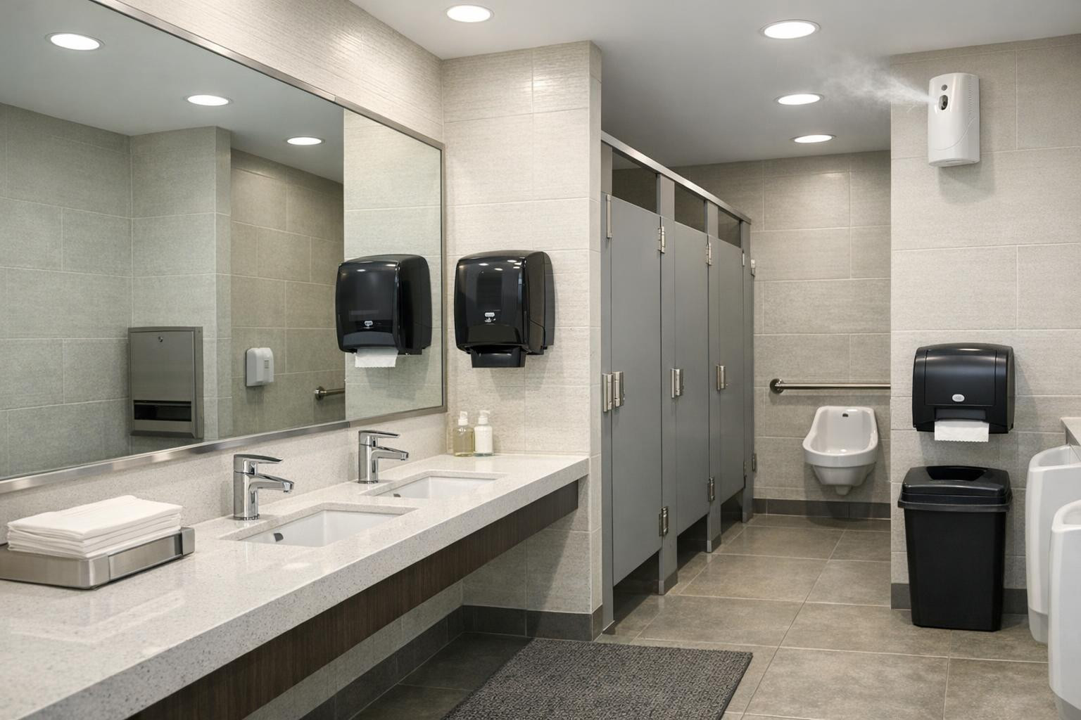Maintained toilets - first impression, which counts    Tualetehaletehaletehaletehaletehaleto   provides the company with clean, clean and odourless rooms where 