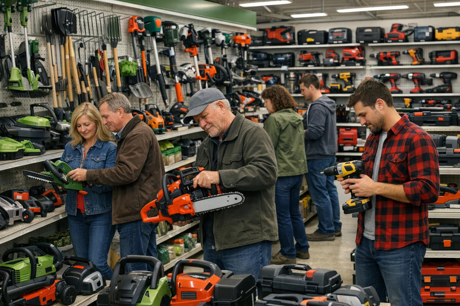 Full tool solution for garden and workshop    < Workshop  offers a wide range of branded  garden equipment ,  motor saw  ,   battery tools  and   accessories