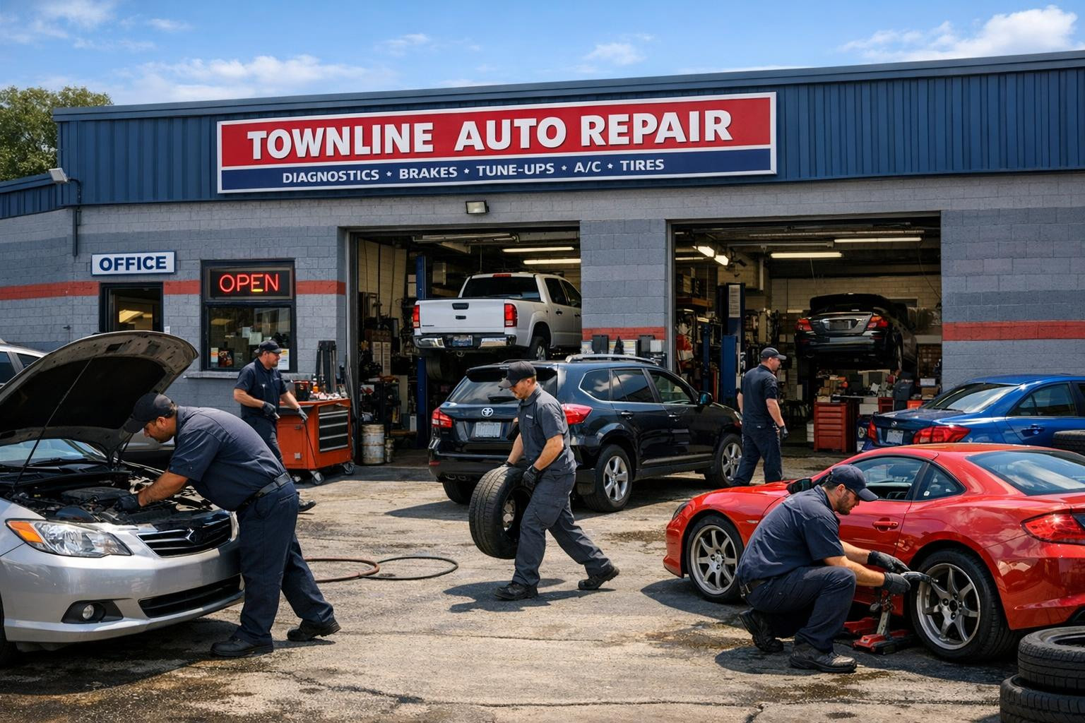 Complete car service as a single contact point     Comfort  and <strong-reliability  meet practical service: tyre sales, tyre replacement, tyre maintenance, 