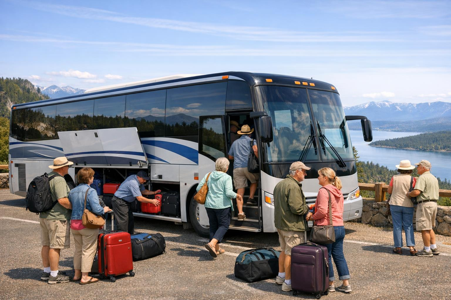 Stable transport for the group: room, comfort and reliability     Tourist bus 44  is designed for those who need a reliable and convenient solution for the tran