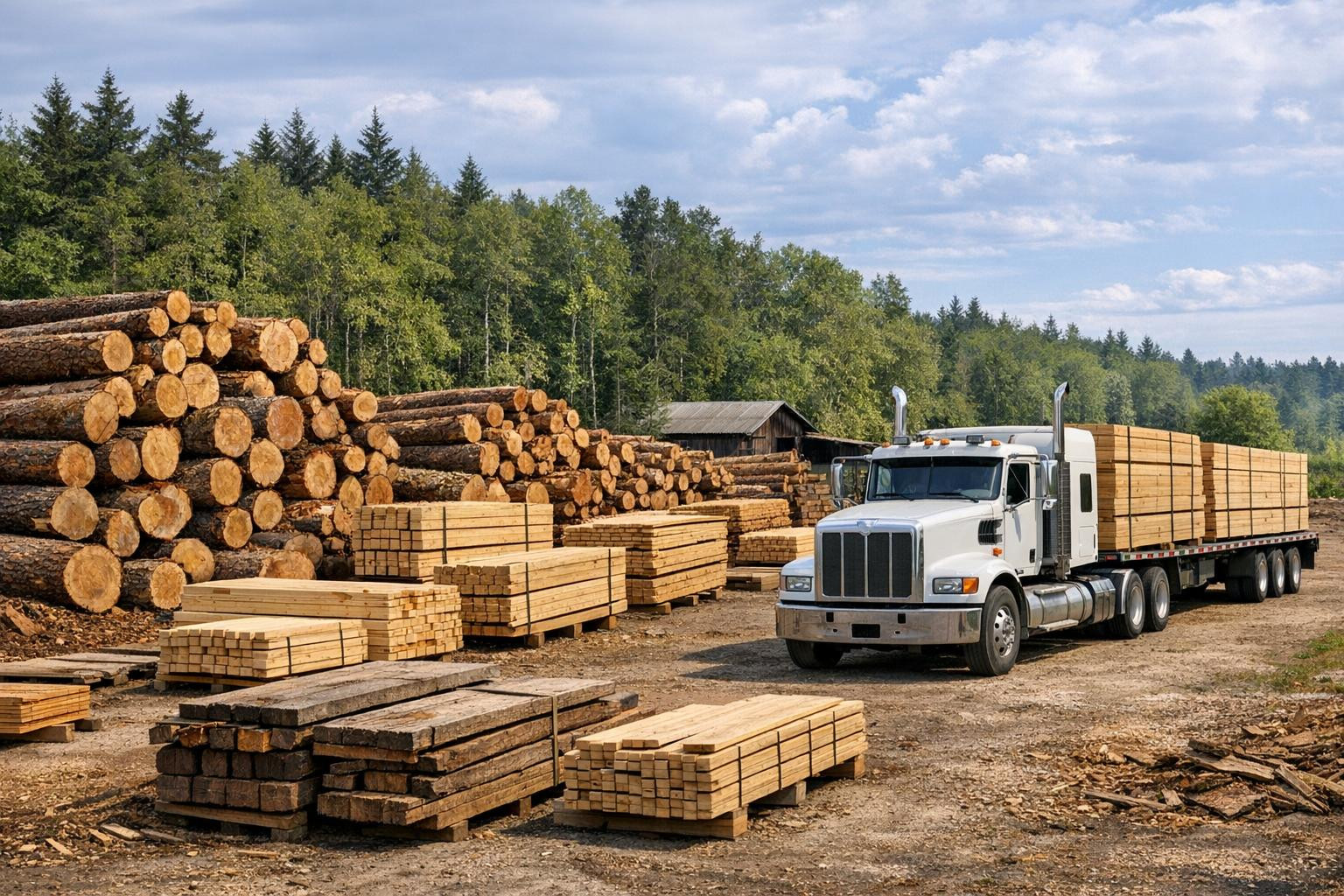 Forest trade and purchase of timber that simplifies the supply chain and maximises value     Forest goods  and forest materials move quickly and effectively thr