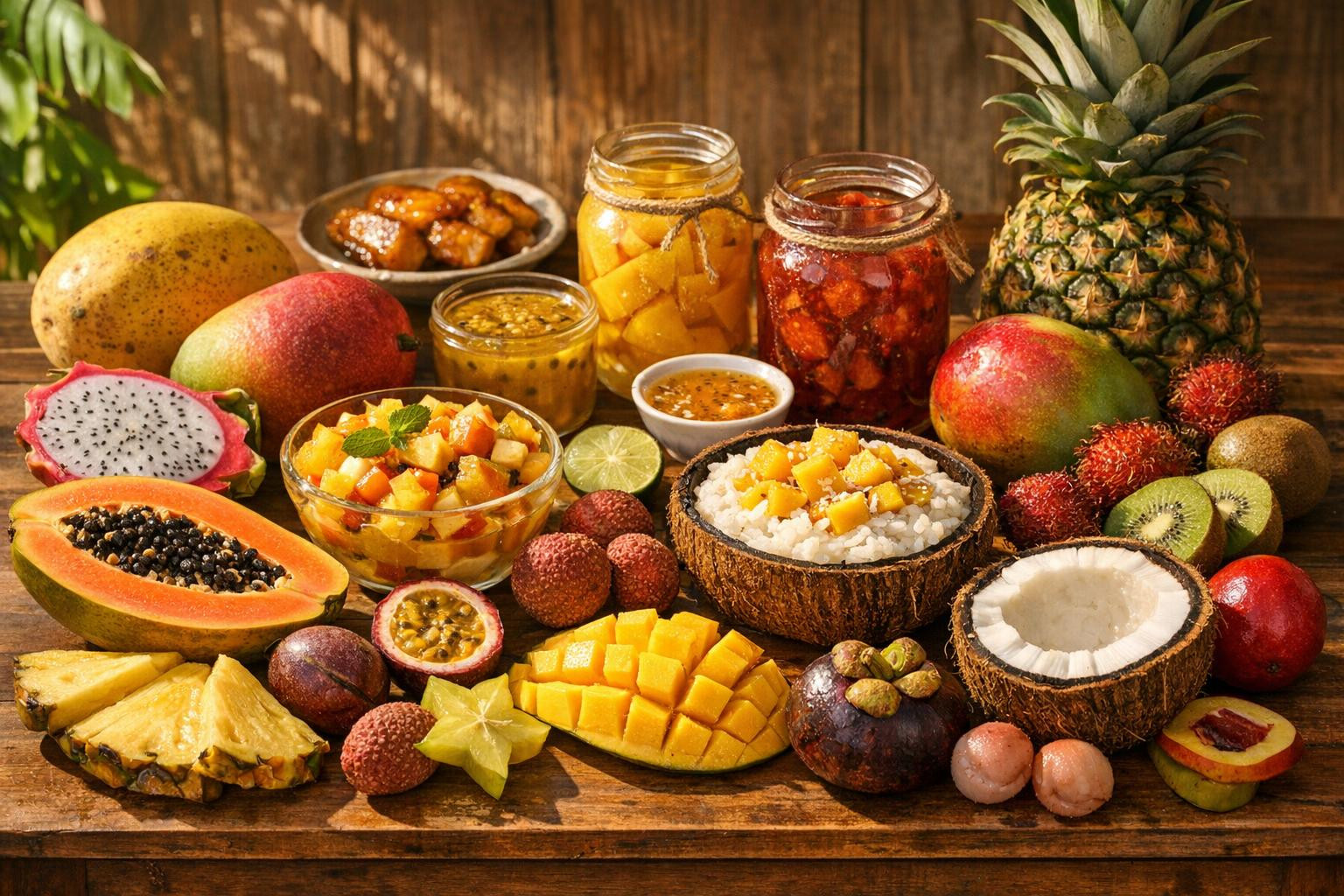 Tropical fruits  bring a whole new taste experience to the kitchen and the market - but growing, harvesting and preserving them requires accurate knowledge. Our