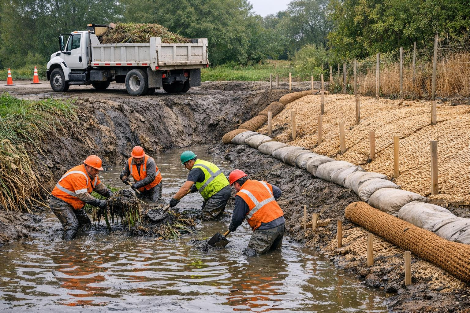 Kraavide puhastus ja süvendamine, mis kaitseb kinnistuid ja infrastruktuuri 
  Kraavide puhastus ja süvendamine  tagab takistusteta veejuhtimise, vähendab üleuj