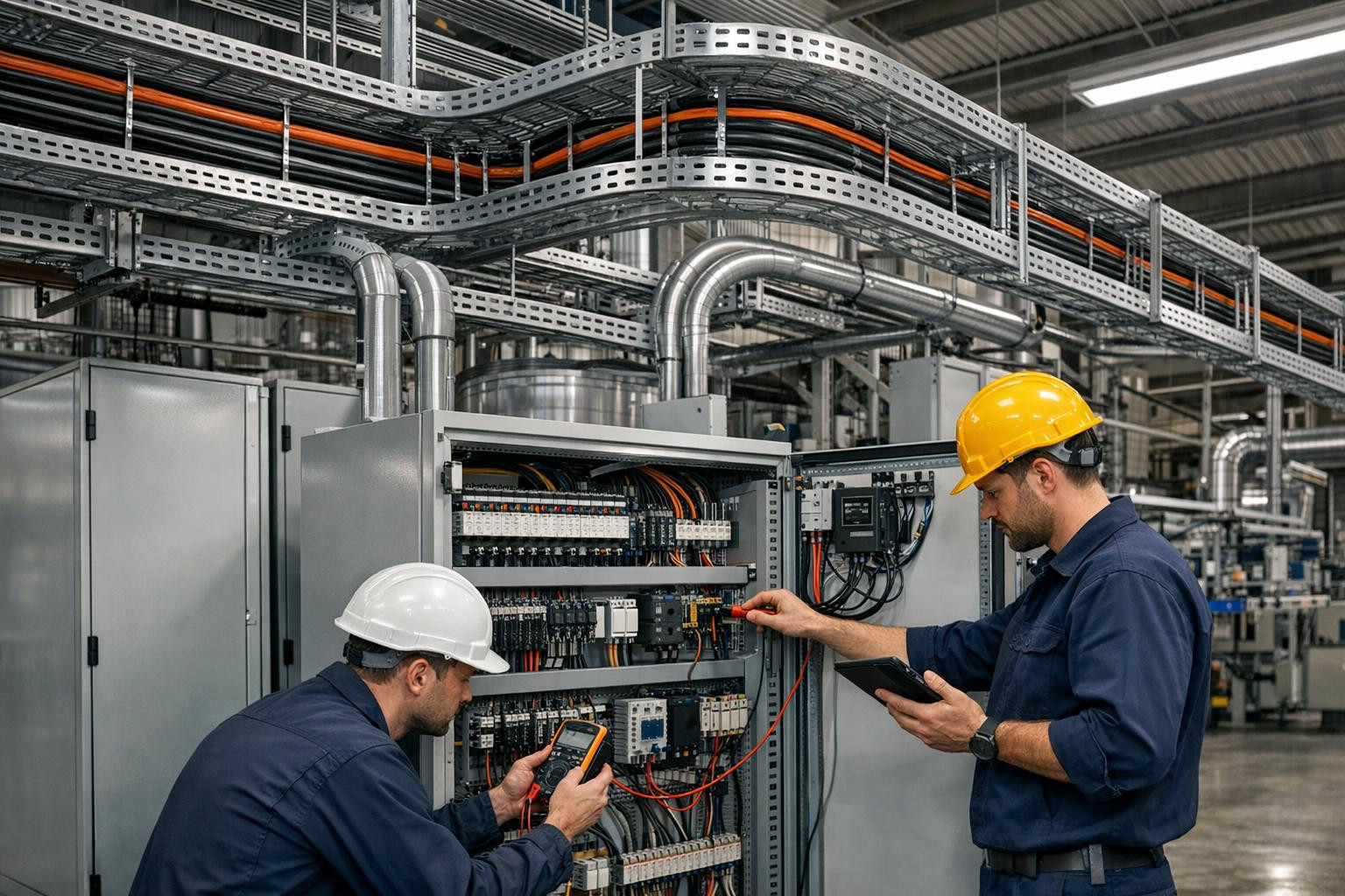 Täielik lahendus tööstuslikeks elektripaigaldusteks 
  Tööstuslikud elektripaigaldused  nõuavad täpsust, ohutust ja järjepidevat töökindlust. Pakutakse tervikli