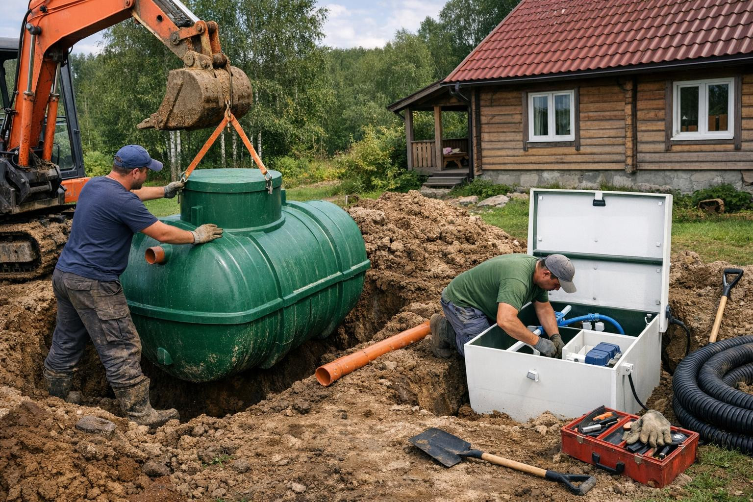 Puhta ja turvalise reoveekäitluse tagamine  algab läbimõeldud planeerimisest ja jätkub regulaarse hooldusega. Kogenud meeskond pakub täielikku lahendust: septik