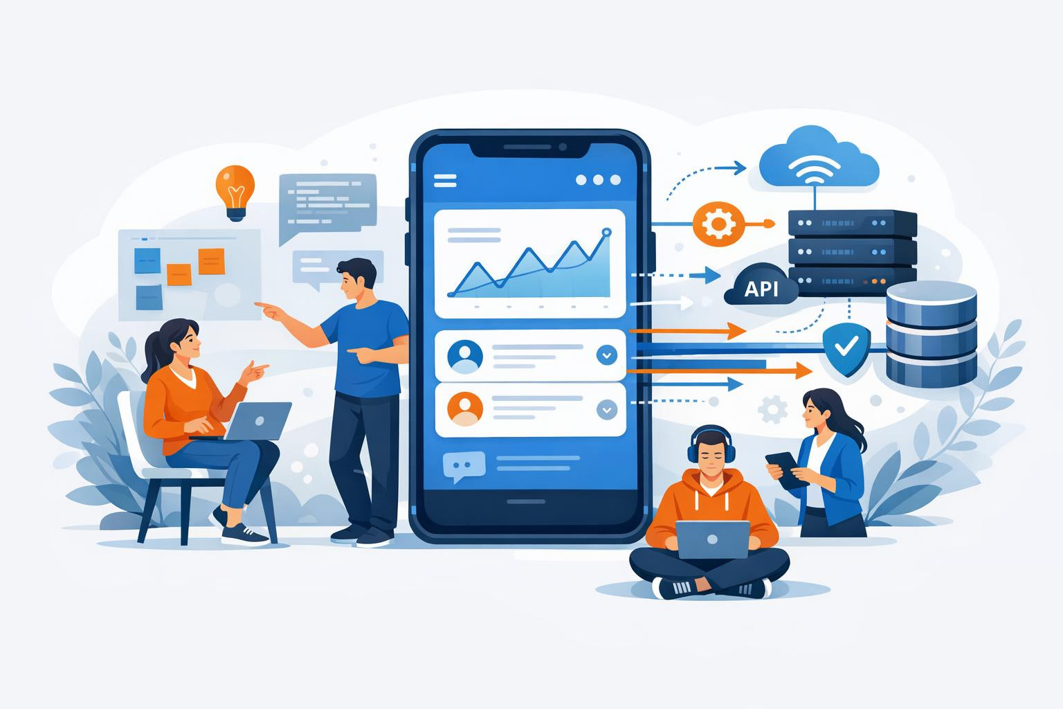 High-level development of mobile applications that bring real ...