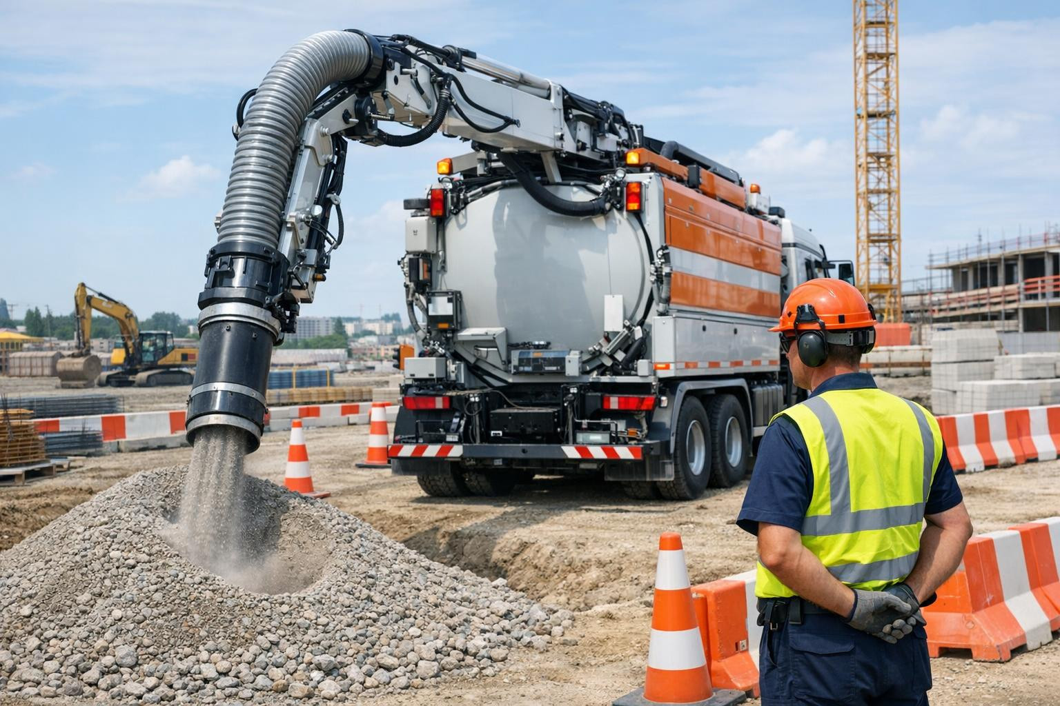 Vacuum Executor  is a long-range, high-performance machine that allows accurate and safe vacuum digging on construction and industrial sites. Unlike traditional