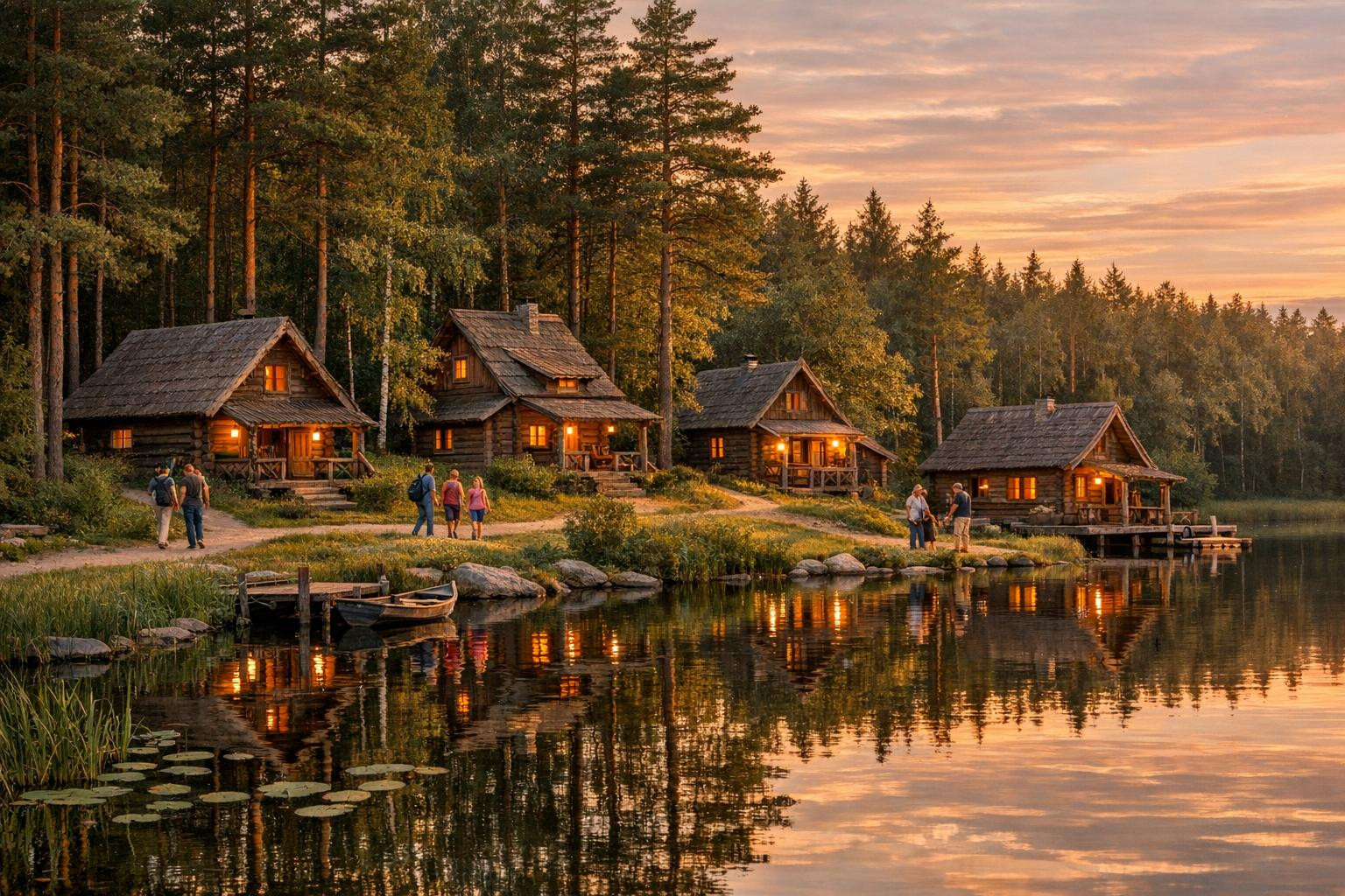 Vango Imeademaa  is a private holiday house that connects a peaceful location by a lake with a comfortable accommodation and flexible holiday houses. Perfect fo