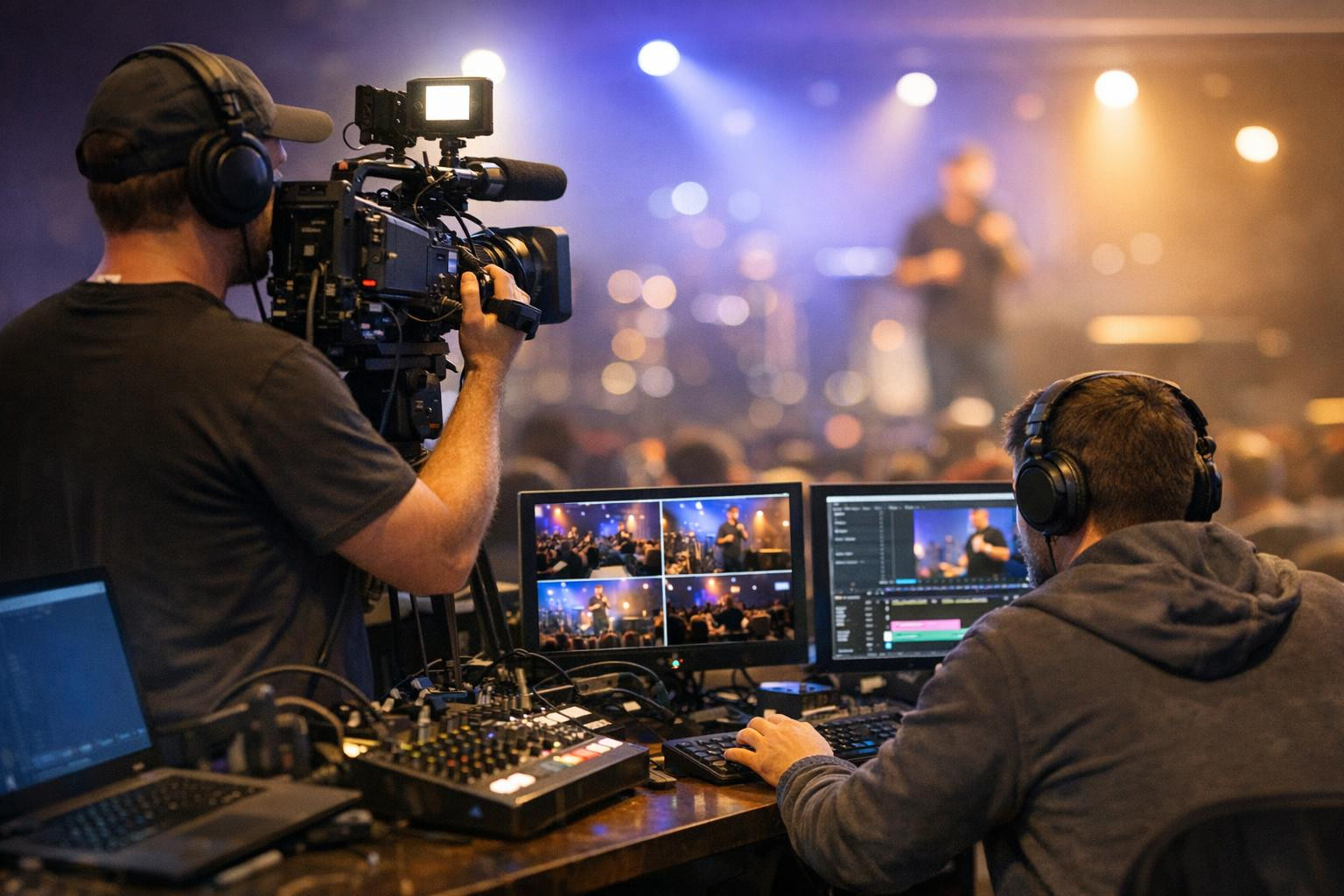 Create videos that tell your story and increase the impact    < Professional video production  combines creativity and technical precision to capture moments