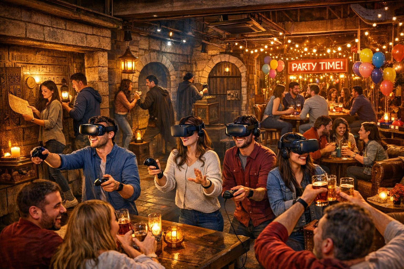 Viljandi Adventure Site  offers adrenaline-rich and engaging experiences, combining escape rooms and diverse virtual reality. Perfect for family, meeting friend