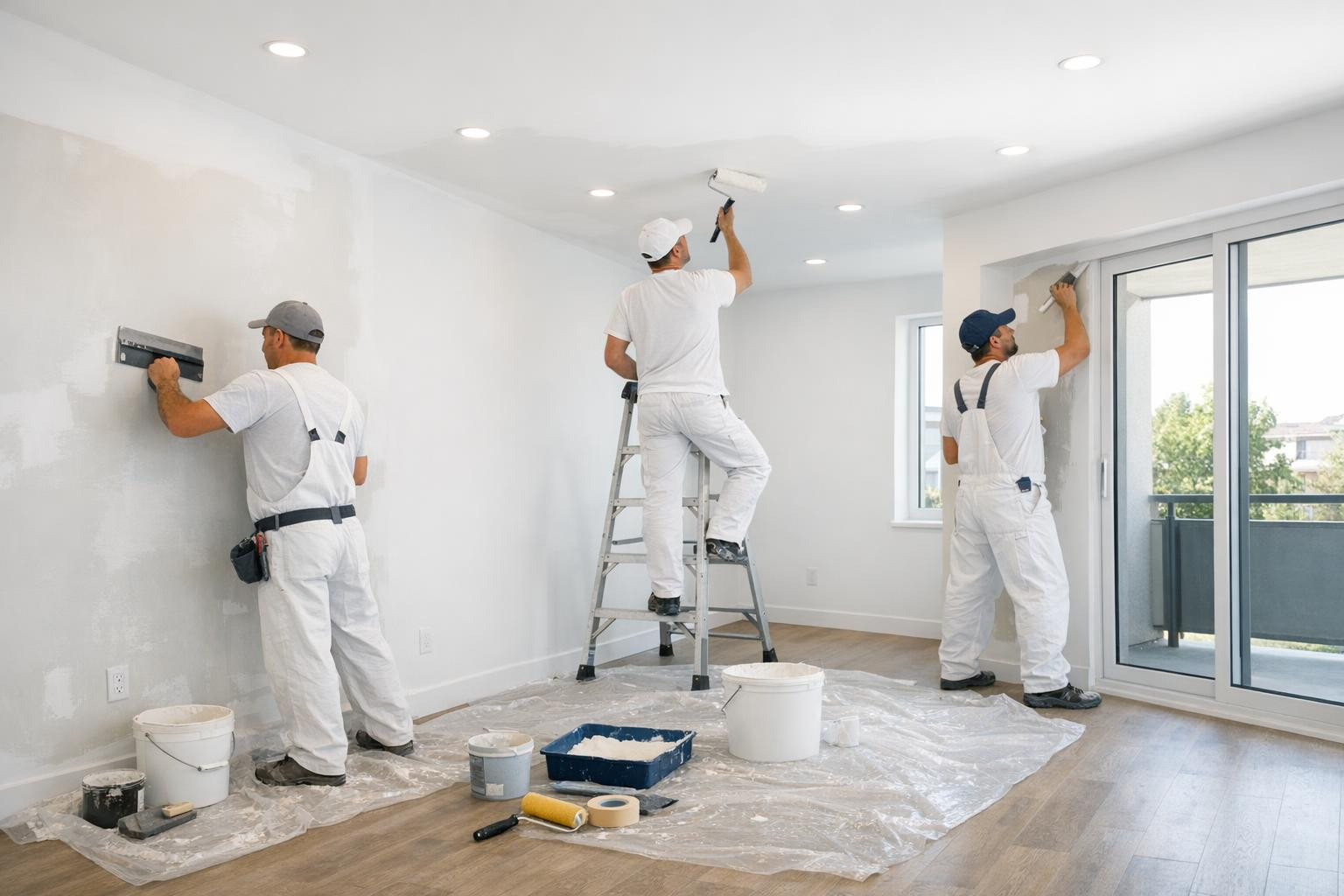 The smooth surface creates a space that looks like - professional wall finishing and ceiling finishing     Wall finishing   and   ceilings finishing   ensure ho
