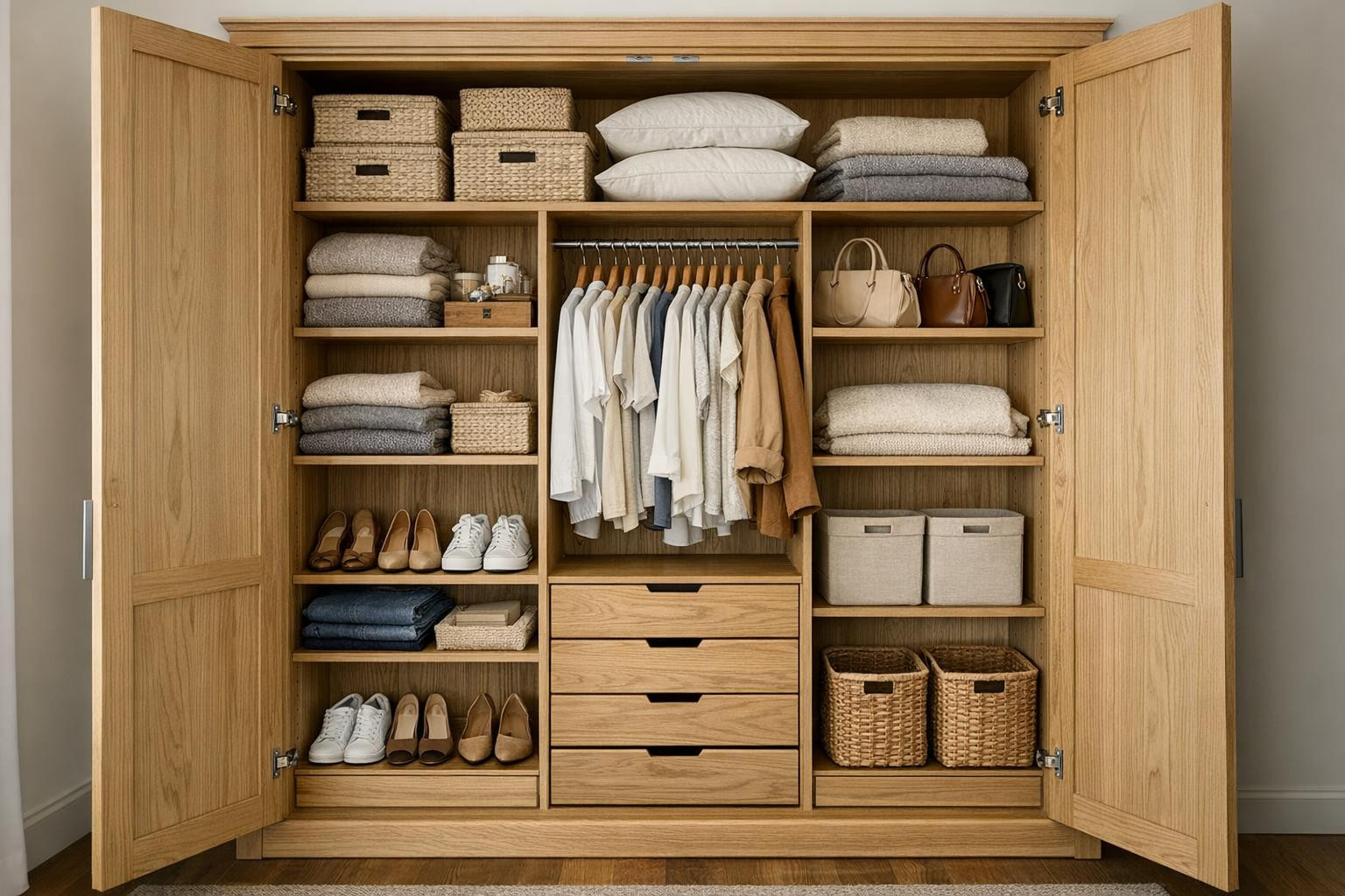 What do wardrobe solutions offer?   The room is a value and cleverly designed wardrobe makes it easy to use, orderly and visually uniform. Precisely measured bu
