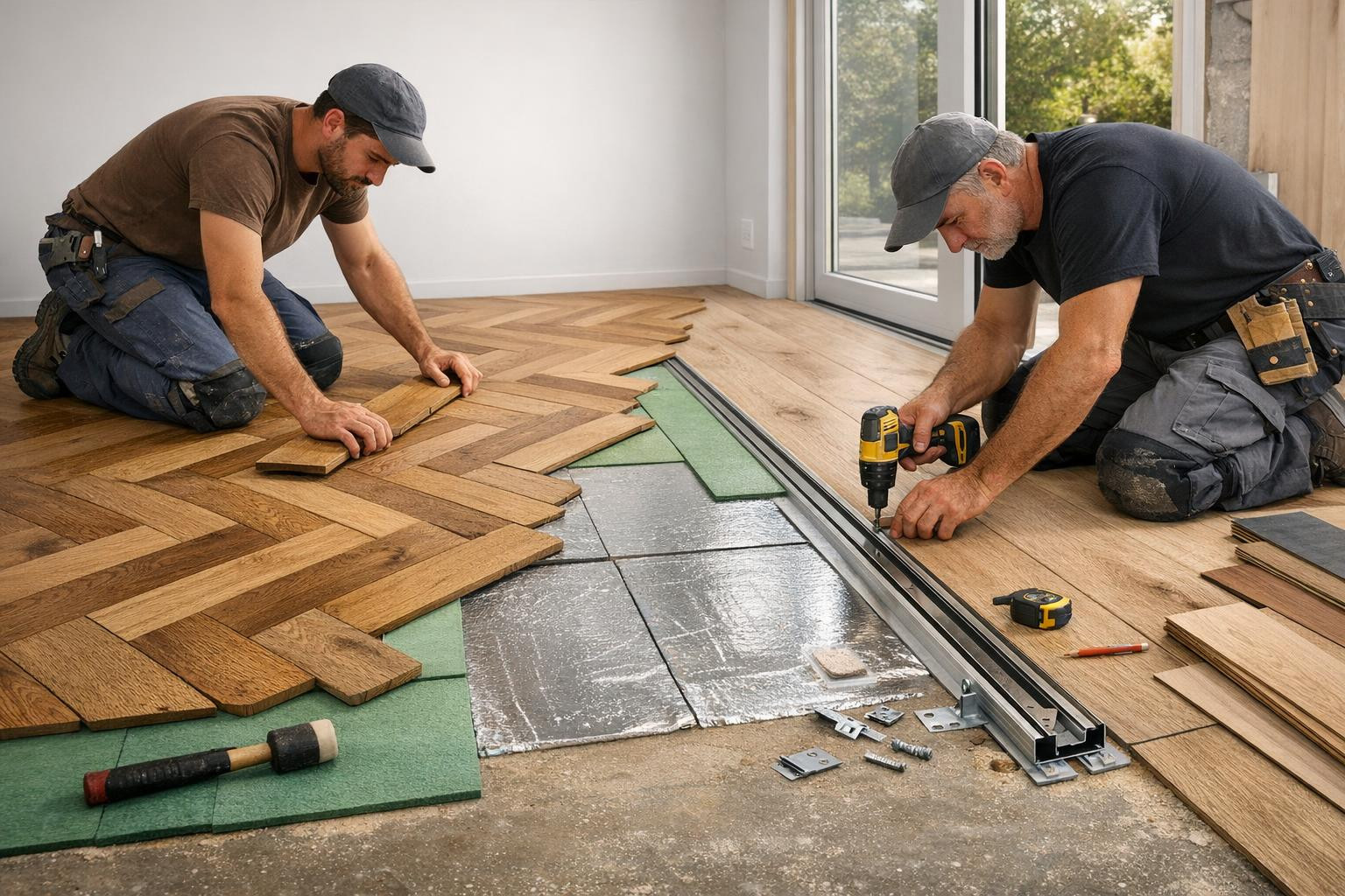 Heating and finishing that increases the level of comfort and value     Floor insulation   combined with professional  parket installation   or  laminate instal