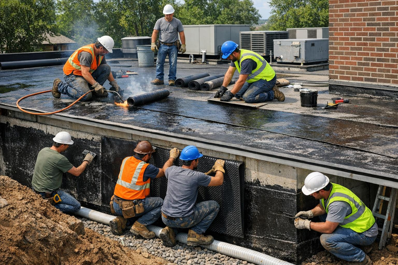 Secure waterproofing for each roof and foundation    Renovation of fireplaces, regular roof maintenance and waterproofing of the foundation provide buildings wi