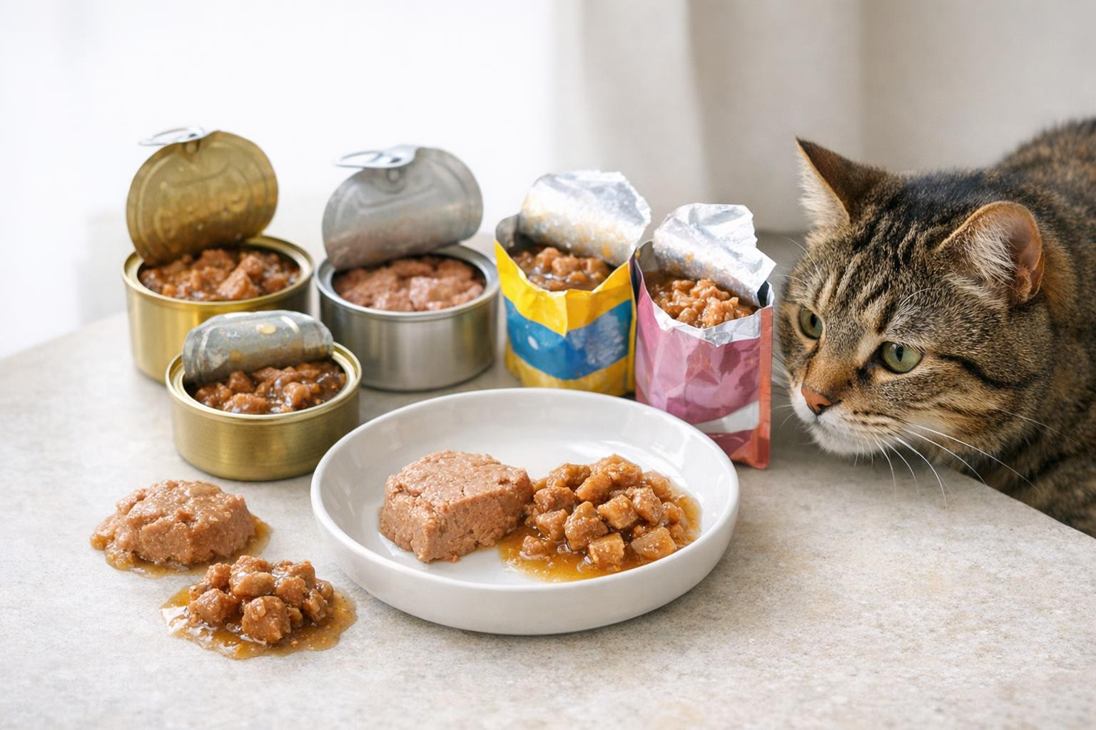 Wet food that supports natural moisture demand and taste preference ...