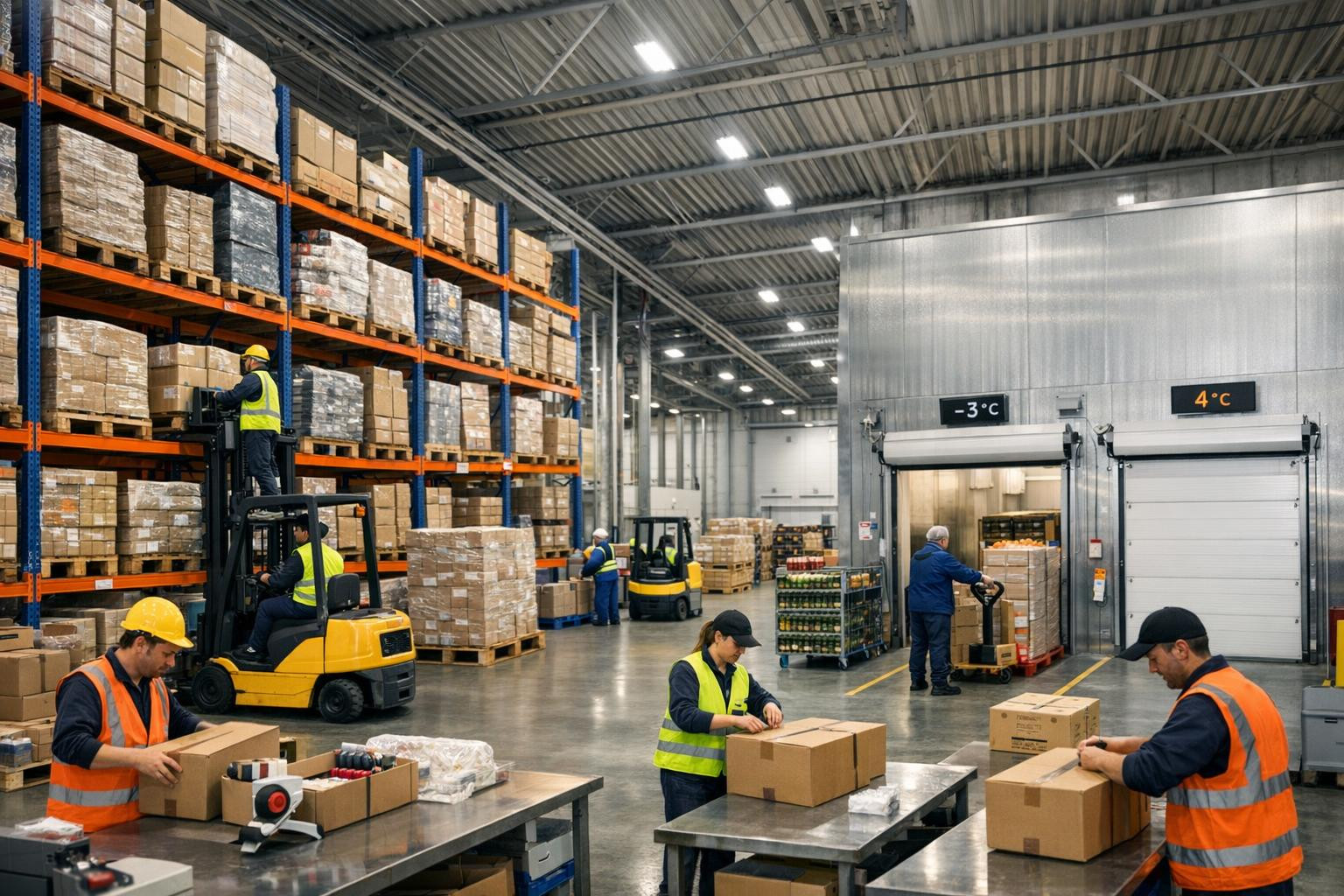 Professional wholesale and warehousing services for business customers    Wholesale sales  with top-level  cold store  and full-service   warehousing services  