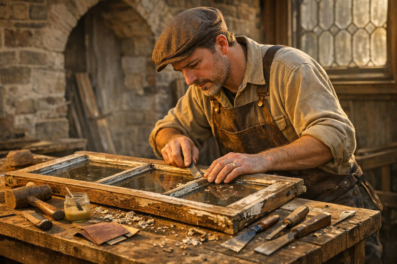 Historical appearance, modern functionality     Window restoration   combines traditional carpentry skills and modern practice to restore wooden windows and doo