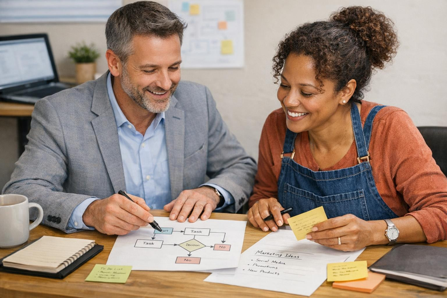 Workflow consultation  provides a clear overview of processes, time costs and bottlenecks in the short term and leads to concrete steps to simplify daily work. 